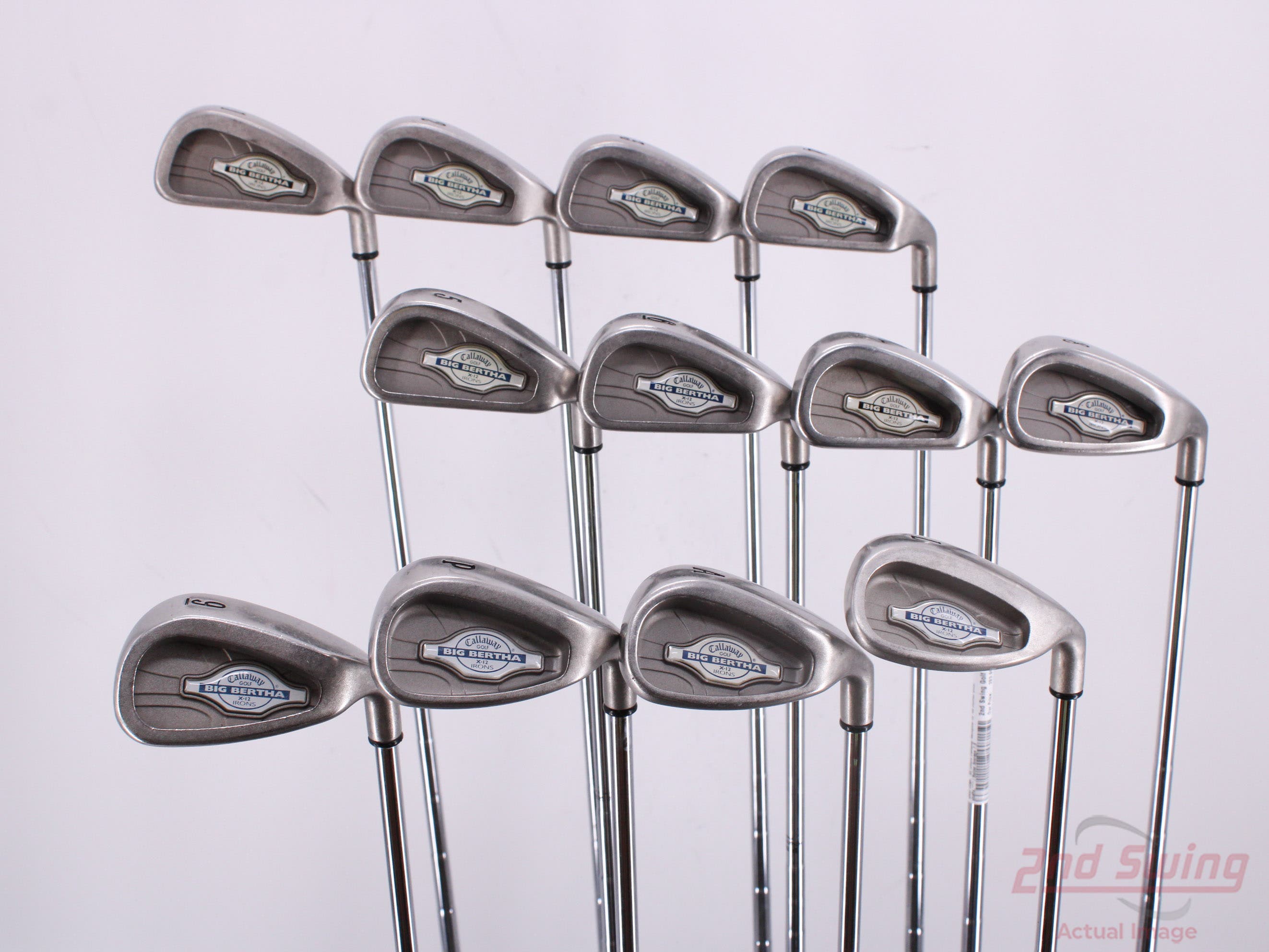 Callaway X12 Iron Set 1PW GW LW Callaway Stock Steel Steel Stiff