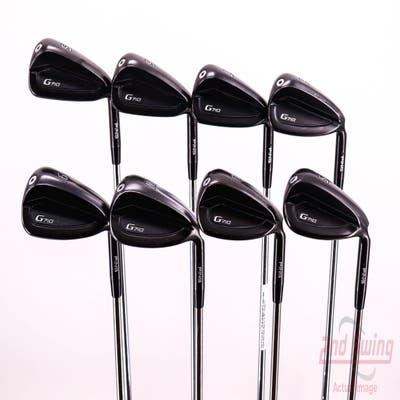 Ping G710 Iron Set 5-PW AW SW Nippon NS Pro Zelos 6 Steel Regular Right Handed Black Dot 38.75in