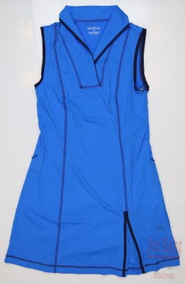 New Womens Kinona Roll To The Hole Dress X-Small XS Azure Blue MSRP $179