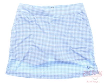 New Womens Footjoy Houndstooth Knit Skort Small S Blue Houndstooth MSRP $88