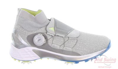 New Womens Golf Shoe Adidas ZG21 Motion BOA Medium 7.5 Grey/Blue/Yellow MSRP $200 FZ2189