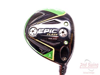 Callaway EPIC Flash Sub Zero Fairway Wood 3 Wood 3W 15° Project X EvenFlow Riptide 60 Graphite Stiff Right Handed 43.0in