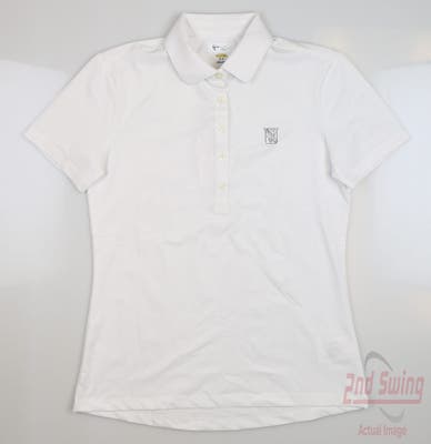 New W/ Logo Womens Greg Norman Golf Polo X-Large XL White MSRP $50