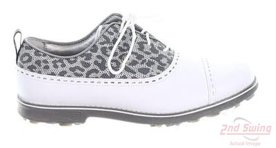 New Womens Golf Shoe Footjoy Premiere Medium 7 White/Grey MSRP $210 99037