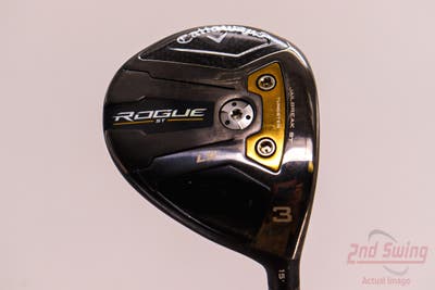 Callaway Rogue ST LS Fairway Wood 3 Wood 3W 15° Handcrafted Even Flow Blue 75 Graphite X-Stiff Right Handed 42.5in