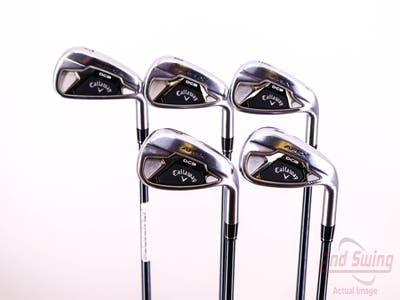 Callaway Apex DCB 21 Iron Set 7-PW AW UST Mamiya Recoil 65 Dart f3 Graphite Regular Right Handed 36.75in