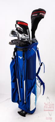 Complete Set of Men's Callaway Ping Adams Mizuno Cleveland Odyssey Golf Clubs + Mizuno Stand Bag - Right Hand Regular Flex Graphite Shafts