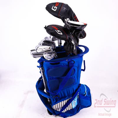 Complete Set of Men's Ping TaylorMade Odyssey Golf Clubs + Mizuno Stand Bag - Right Hand Stiff Flex Steel Shafts