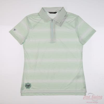 New W/ Logo Womens Level Wear Golf Polo Small S Green MSRP $60