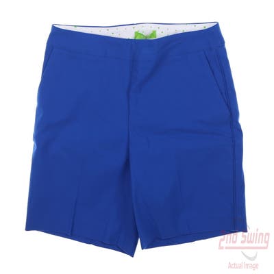 New Womens Swing Control Golf Shorts 10 Blue MSRP $125