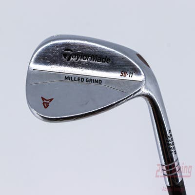 TaylorMade Milled Grind Satin Chrome Wedge Sand SW 54° 11 Deg Bounce Stock Steel Shaft Steel Wedge Flex Right Handed 35.25in