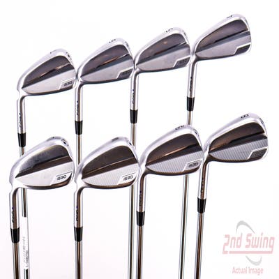 Ping i530 Iron Set 4-PW AW Nippon NS Pro Modus 3 Tour 105 Steel Regular Left Handed Blue Dot 38.5in