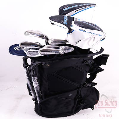 Callaway Paradym Ai Smoke Complete Golf Club Set Stiff Right Handed with Datrek Carry Lite Stand Bag