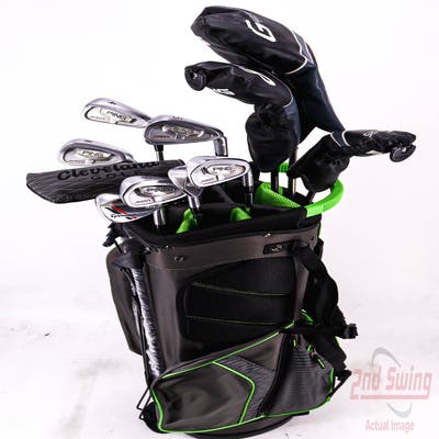 Complete Set of Men's Ping & TaylorMade Golf Clubs + Datrek Stand Bag - Right Hand Regular Flex Steel Shafts