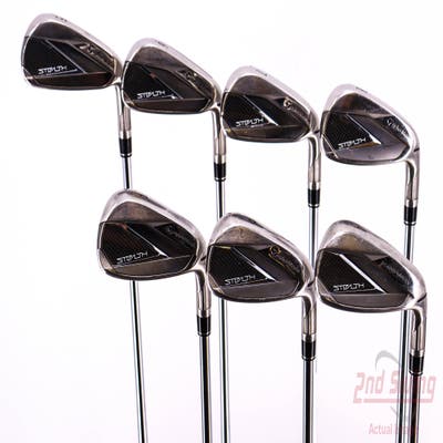 TaylorMade Stealth Iron Set 5-PW AW FST KBS MAX 85 Steel Stiff Right Handed 38.25in