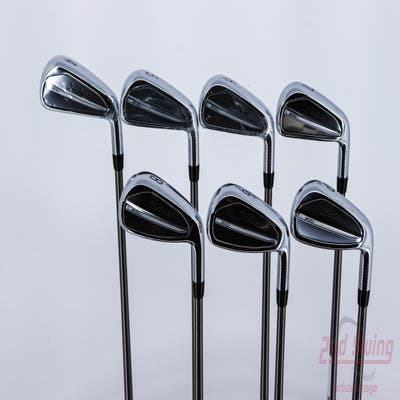 Mint Titleist 2023 T200 Iron Set 4-PW Aerotech SteelFiber i95cw Graphite Stiff Right Handed 38.0in