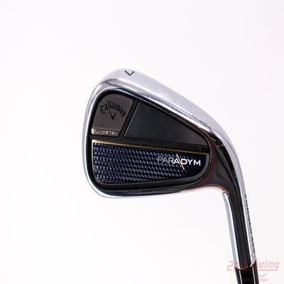 Callaway Paradym Single Iron 7 Iron Project X LZ 6.5 Steel X-Stiff Right Handed 37.0in