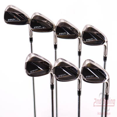 Mint TaylorMade Stealth Iron Set 5-PW AW FST KBS MAX 85 MT Steel Stiff Right Handed 38.5in
