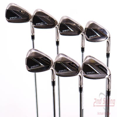 TaylorMade Stealth Iron Set 5-PW AW FST KBS MAX 85 MT Steel Regular Right Handed 38.5in