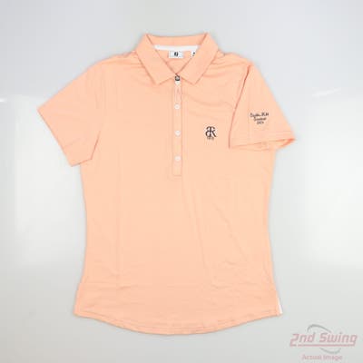 New W/ Logo Womens Footjoy Polo Medium M Orange MSRP $70