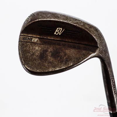 Titleist Vokey SM8 Raw Wedge Lob LW 58° 12 Deg Bounce D Grind Dynamic Gold TI Onyx S400 Steel Stiff Right Handed 35.25in