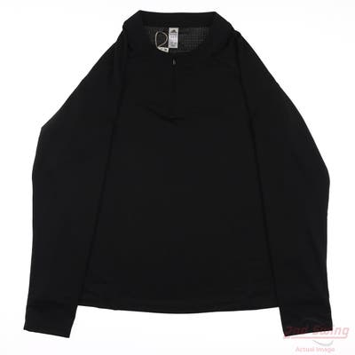 New Womens Adidas Long Sleeve Medium M Black MSRP $36