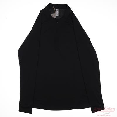 New Womens Adidas Long Sleeve X-Large XL Black MSRP $36