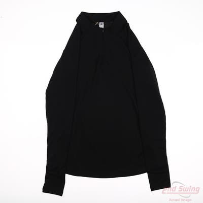 New Womens Adidas Long Sleeve X-Small XS Black MSRP $36