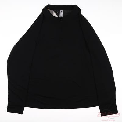 New Womens Adidas Long Sleeve Large L Black MSRP $36