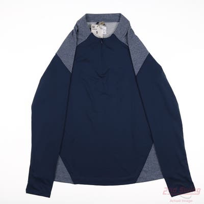 New Womens Adidas Long Sleeve Small S Blue MSRP $36