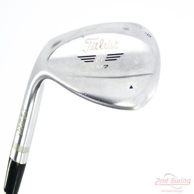 Titleist Vokey SM7 Tour Chrome Wedge Lob LW 58° 12 Deg Bounce D Grind SM7 BV Steel Wedge Flex Left Handed 35.5in