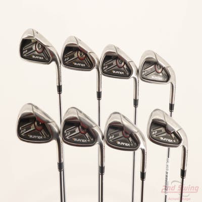TaylorMade Burner 2.0 HP Iron Set 4-PW AW TM Superfast 85 Steel Stiff Right Handed +1/4"