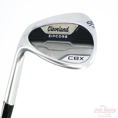Cleveland CBX Zipcore Wedge Lob LW 58° 10 Deg Bounce Dynamic Gold Spinner TI 115 Steel Wedge Flex Left Handed 35.5in