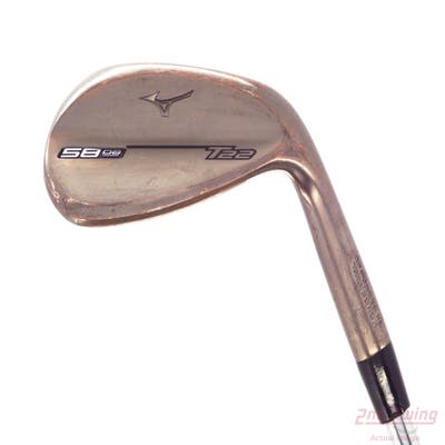 Mizuno T22 Denim Copper Wedge Lob LW 58° 8 Deg Bounce C Grind Dynamic Gold Tour Issue S400 Steel Stiff Right Handed 35.5in