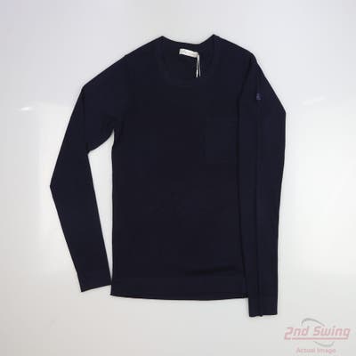 New W/ Logo Womens Peter Millar Sweater X-Small XS Navy Blue MSRP $199