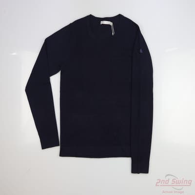 New W/ Logo Womens Peter Millar Sweater Small S Navy Blue MSRP $199