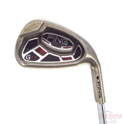 Ping G15 Single Iron Pitching Wedge PW True Temper Dynamic Gold S300 Steel Stiff Right Handed Maroon Dot 36.25in