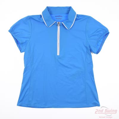 New Womens Kinona Polo Small S Blue MSRP $100