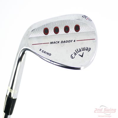 Callaway Mack Daddy 4 Chrome Wedge Lob LW 58° 12 Deg Bounce X Grind Dynamic Gold Tour Issue S200 Steel Stiff Left Handed 35.0in