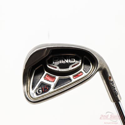 Ping G15 Single Iron 6 Iron Ping AWT Steel Senior Right Handed Orange Dot 37.5in