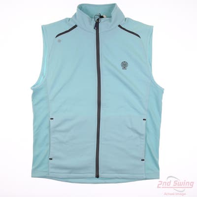 New W/ Logo Footjoy Mens Golf Vest Full Zip Small S Mint Solid MSRP $175