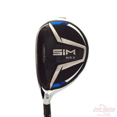 TaylorMade SIM MAX Fairway Wood 5 Wood 5W 18° Aldila Synergy Blue 60 Graphite Stiff Left Handed 43.5in
