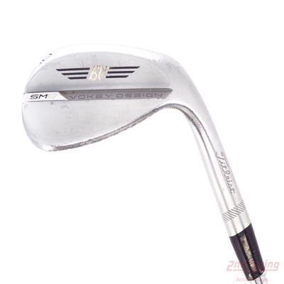 Titleist Vokey SM8 Tour Chrome Wedge Lob LW 60° 8 Deg Bounce M Grind Titleist Vokey BV Steel Wedge Flex Right Handed 35.5in