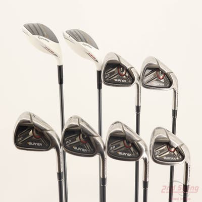 TaylorMade Burner 2.0 HP Combo Iron Set 3H 4H 5-PW TM Superfast 65 Graphite Stiff Right Handed +1/2"