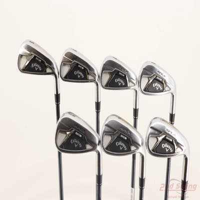 Callaway Apex DCB 21 Iron Set 5-PW AW UST Recoil Dart HB 65 IP Blue Graphite Regular Right Handed +1/2"