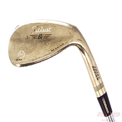 Titleist Vokey SM5 Gold Nickel Wedge Lob LW 58° 8 Deg Bounce M Grind Titleist SM5 BV Steel Wedge Flex Right Handed 35.0in