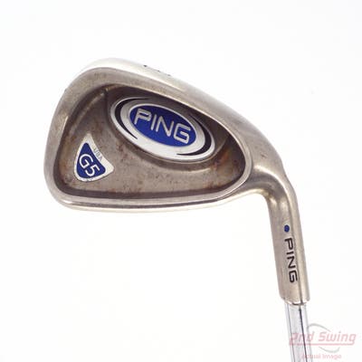 Ping G5 Single Iron 8 Iron Stock Steel Shaft Steel Stiff Right Handed Blue Dot 37.5in
