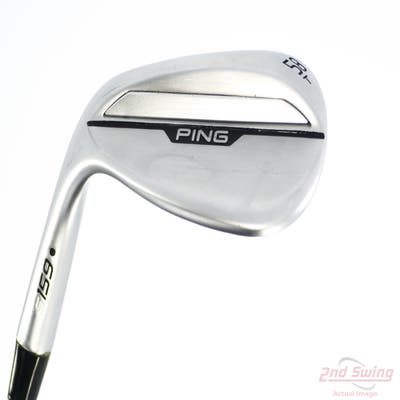 Ping s159 Chrome Wedge Lob LW 58° 6 Deg Bounce T Grind Stock Steel Shaft Steel Wedge Flex Left Handed Black Dot 34.75in