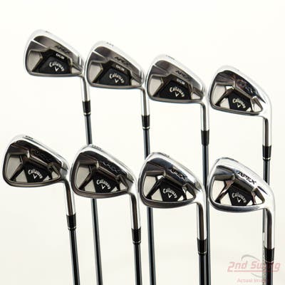 Callaway Apex 21 Iron Set 4-PW AW UST Mamiya Recoil Dart 65H F2 Graphite Senior Right Handed +1/4"