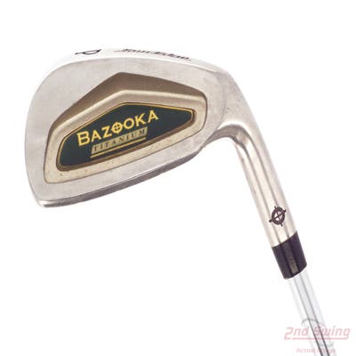 Tour Edge Bazooka Titanium Single Iron Pitching Wedge PW Tour Edge Stock Steel Shaft Steel Regular Right Handed 35.25in